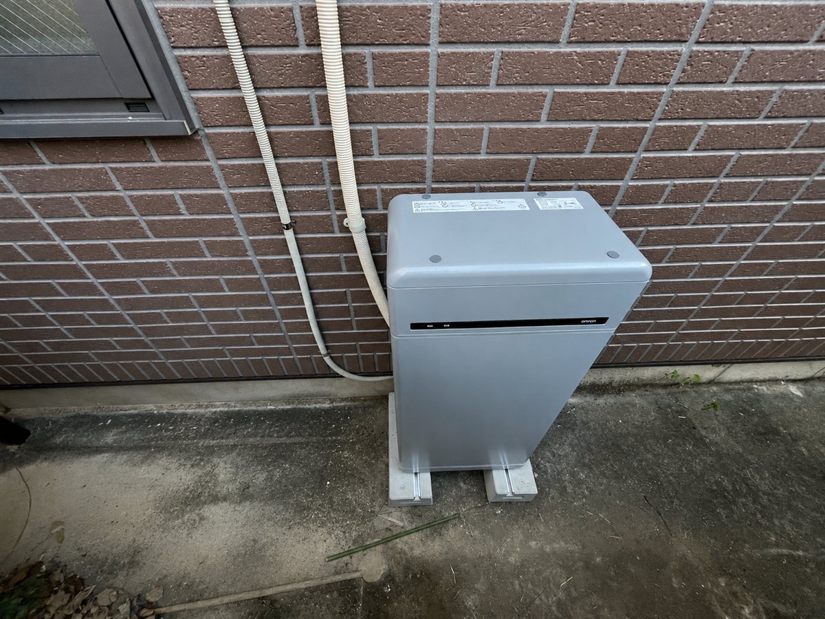 埼玉県さいたま市に設置した蓄電池ユニット（オムロン・16.4kWh）